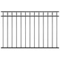 Panel de valla ASSEN de acero, 1,7 x 0,8 m, negro