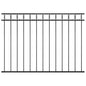 Panel de valla ASSEN de acero, 1,7 x 0,8 m, negro