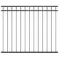 Panel de valla ASSEN de acero, 1,7 x 0,8 m, negro