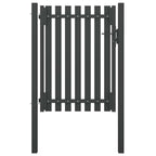 Puerta de jardín de acero 100 x 125 cm color antracita