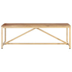 Mesa de centro de madera maciza 120x60x40 cm