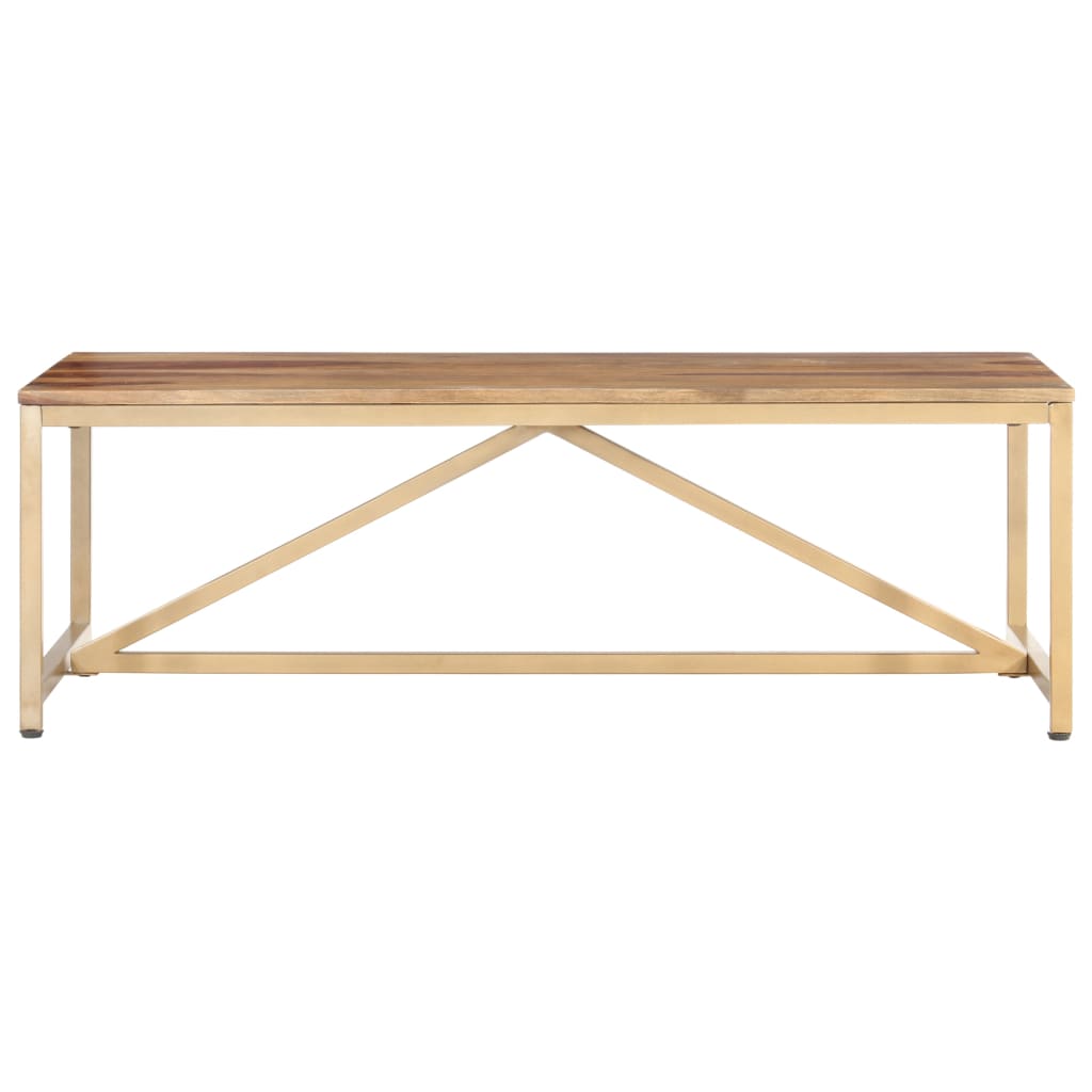 Mesa de centro de madera maciza 120x60x40 cm