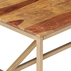Mesa de centro de madera maciza 120x60x40 cm