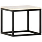 Real stone white marble texture coffee table 40x40x35 cm