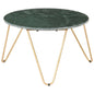 Real stone white marble texture coffee table 40x40x35 cm