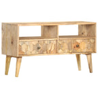 Mueble para TV madera maciza de mango 90x30x50 cm