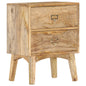 Solid mango wood bedside table 40x35x55 cm