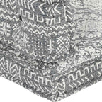 Cojín para sofá de palés patchwork tela gris claro