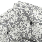 Cojín para sofá de palés patchwork tela gris claro