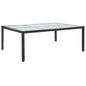 Mesa de comedor de jardín marrón 200x150x74 cm ratán sintético