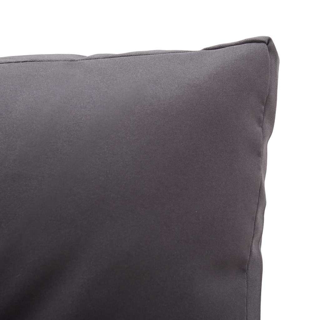 Muebles de jardín 6 pzas y cojines ratán sintético gris oscuro