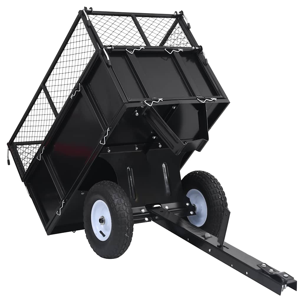 Carro remolque inclinable de cortacésped carga de 150 kg