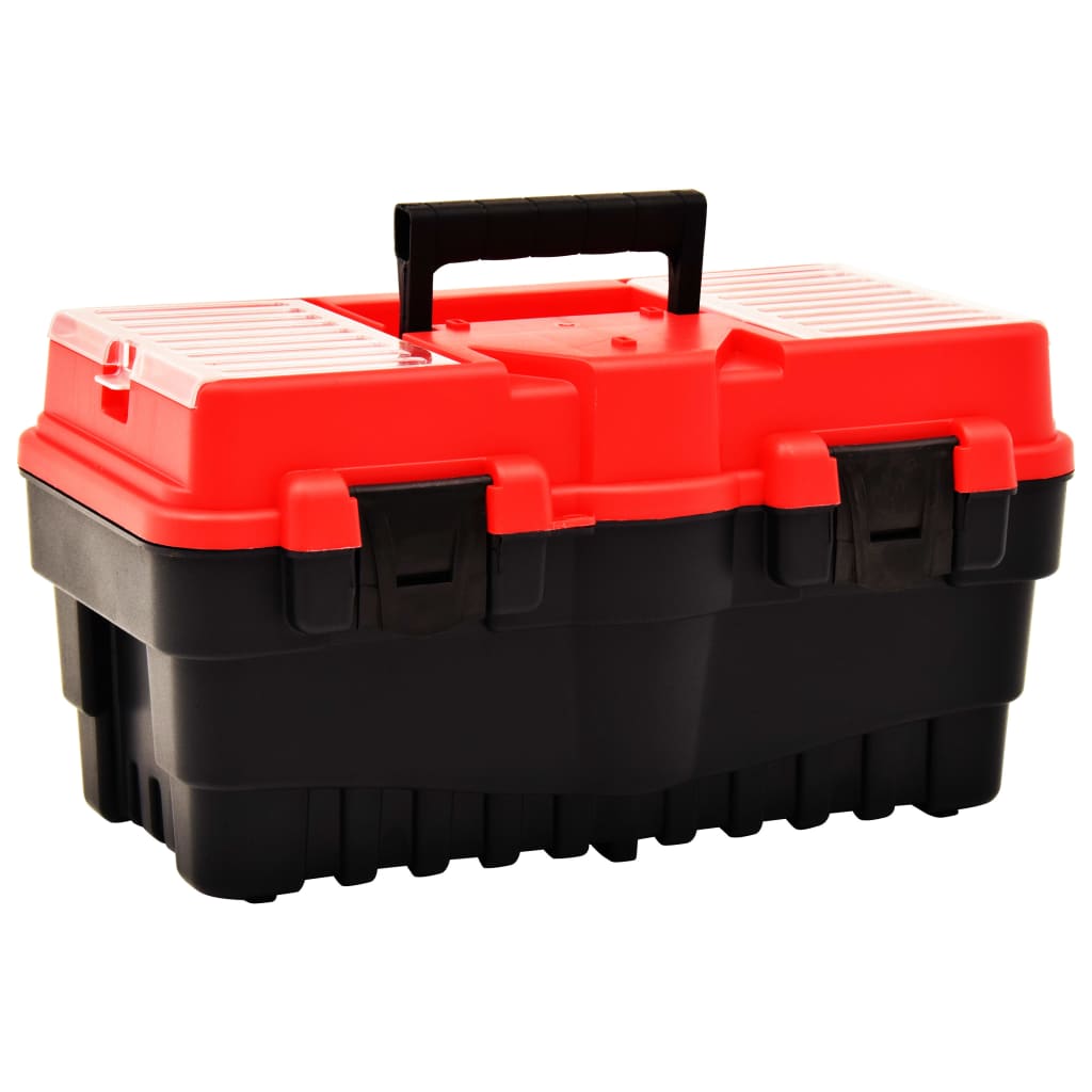 Caja de herramientas de plástico amarillo 595x337x316 mm