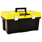 Caja de herramientas de plástico amarillo 595x337x316 mm