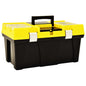 Caja de herramientas de plástico amarillo 595x337x316 mm
