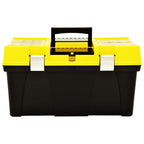 Caja de herramientas de plástico amarillo 595x337x316 mm