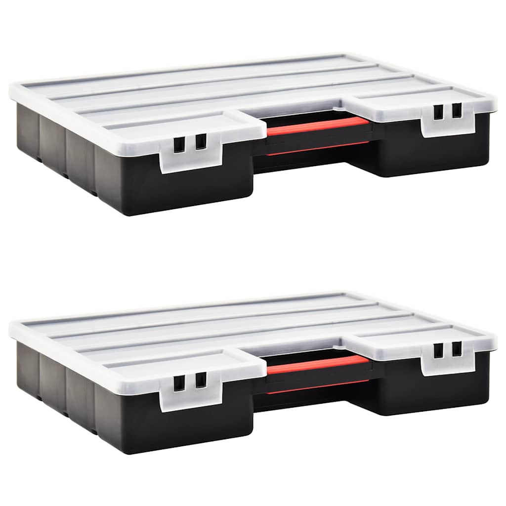 Caja compartimentos 2 uds divisores plástico 460x325x80 mm