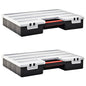 Caja compartimentos 2 uds divisores plástico 460x325x80 mm