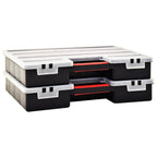Caja compartimentos 2 uds divisores plástico 460x325x80 mm