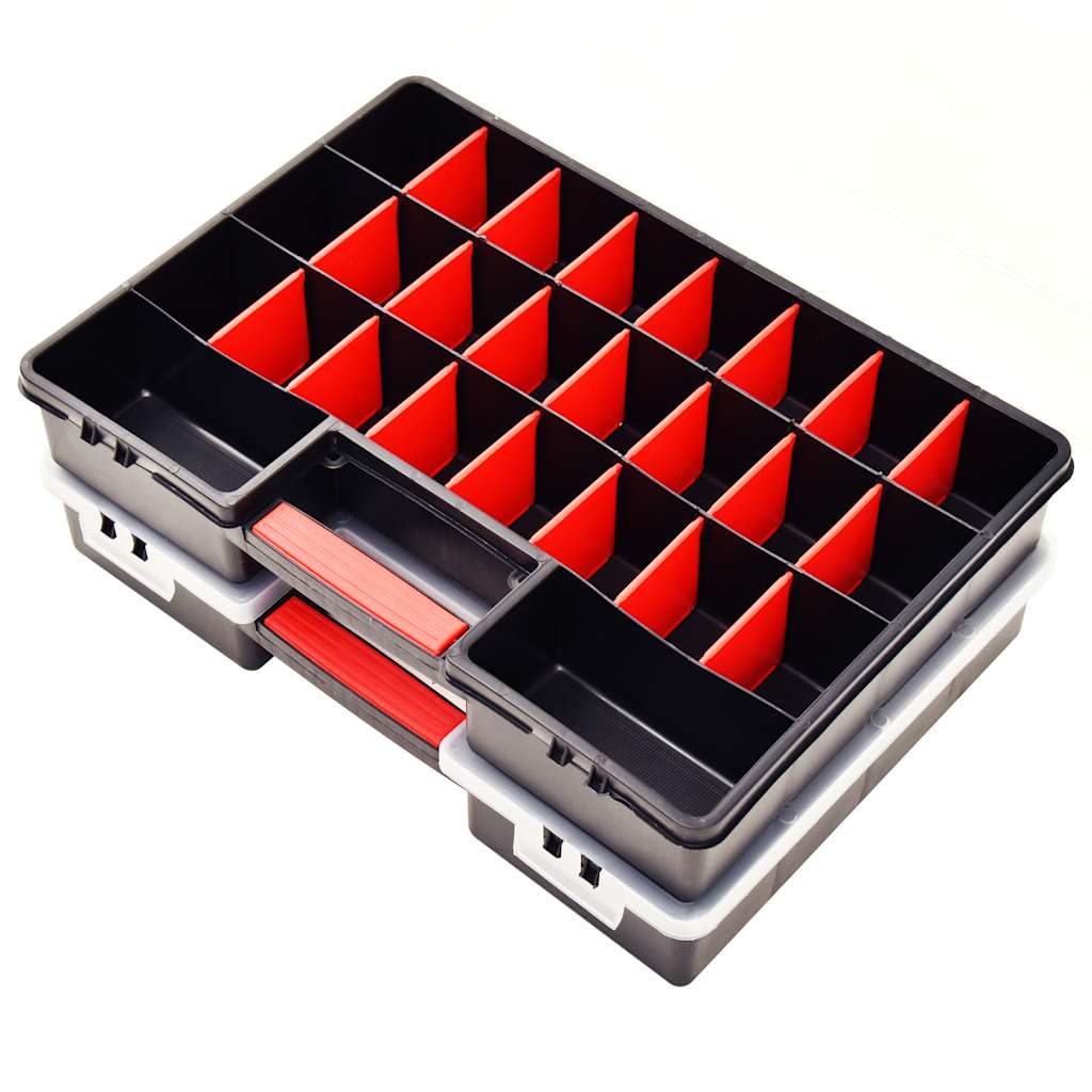 Caja compartimentos 2 uds divisores plástico 460x325x80 mm