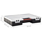 Caja compartimentos 2 uds divisores plástico 460x325x80 mm