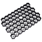 Rejillas para césped 16 unidades plástico negro 60x40x3 cm