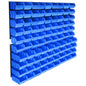 Kit de cajas de almacenaje 96 piezas con paneles de pared azul