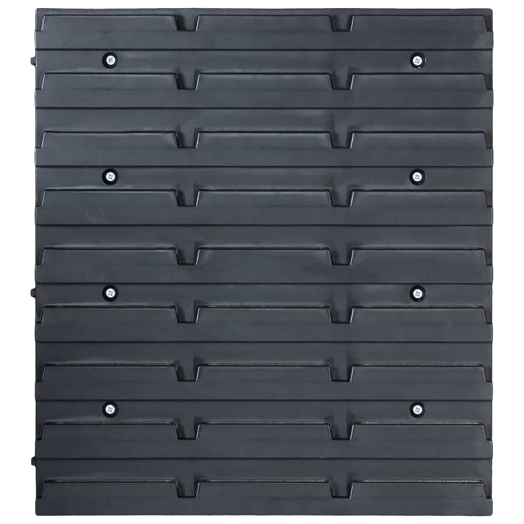 Kit de cajas de almacenaje 96 piezas con paneles de pared azul