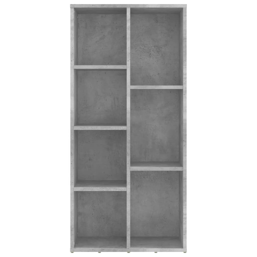 Estantería de madera de ingeniería gris 50x25x106 cm