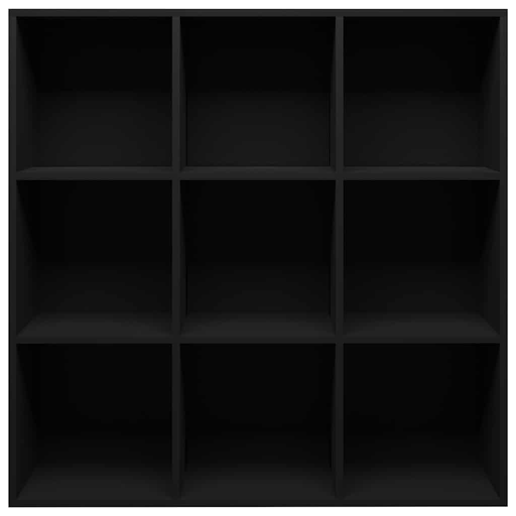 Estantería madera de ingeniería negro 98x29x97,5 cm