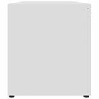 Mueble de TV madera contrachapada blanco 120x34x37 cm