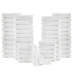 Toallas de cortesía 50 uds algodón blanco 350 g/m² 30x30 cm