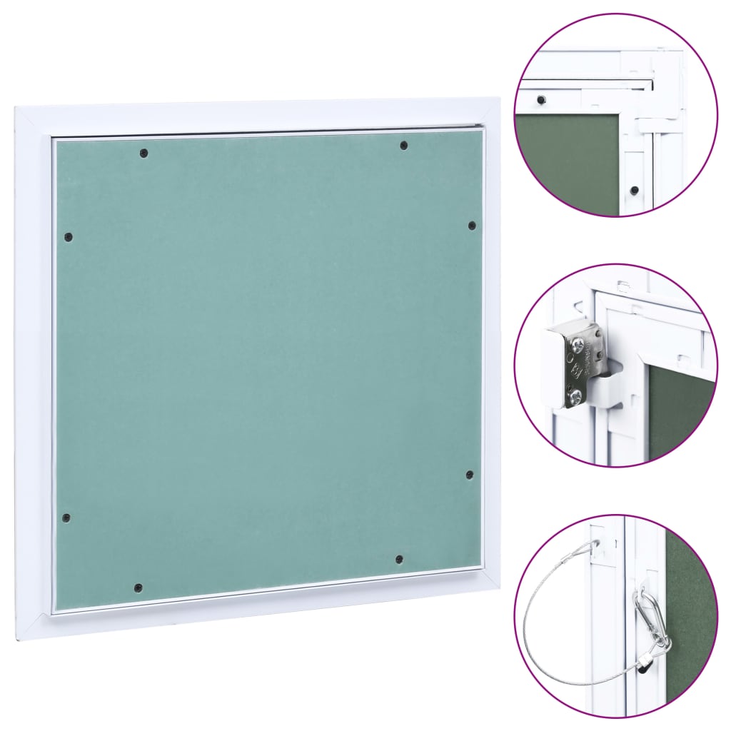 Aluminum frame and plasterboard access panel 200x200 mm