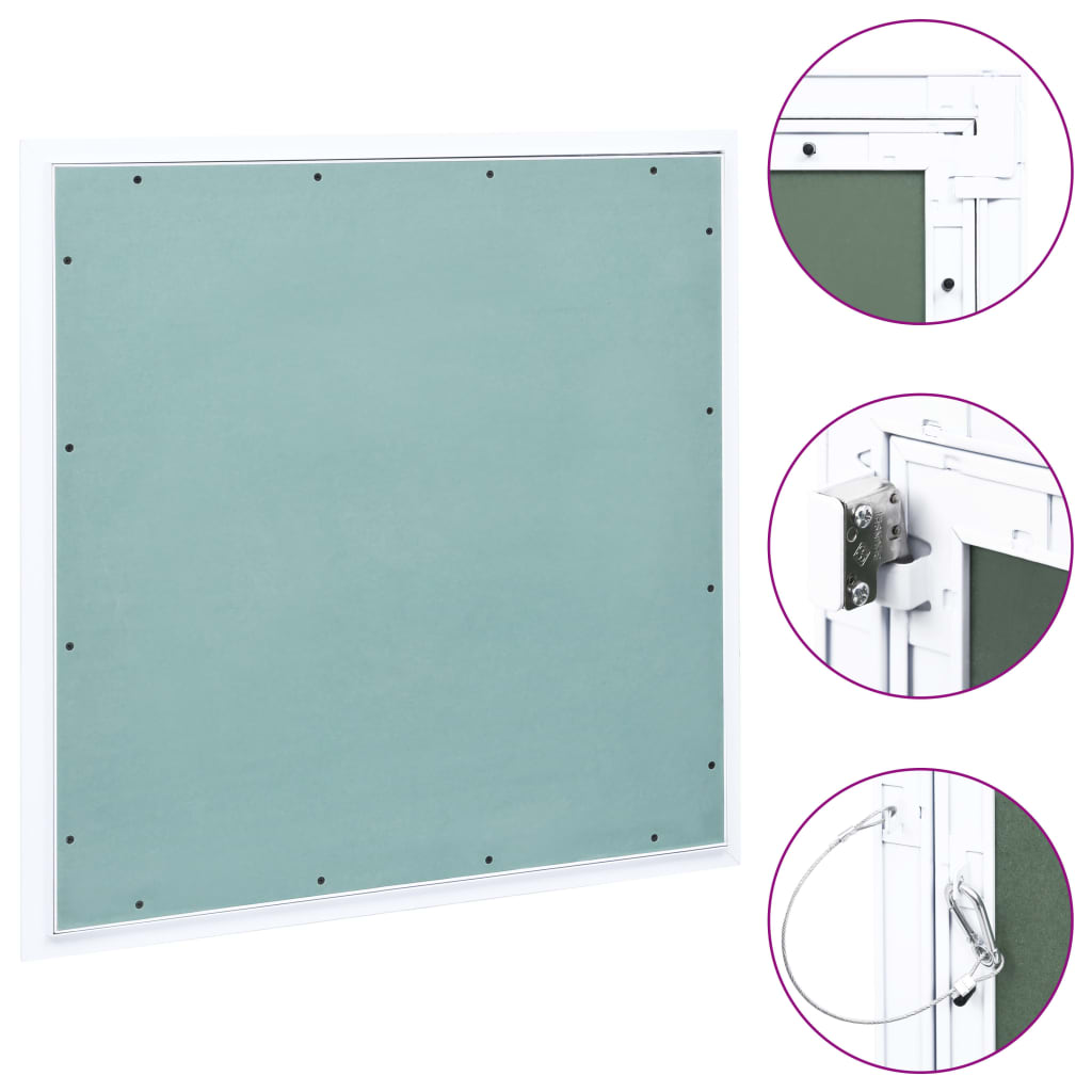 Aluminum frame and plasterboard access panel 200x200 mm