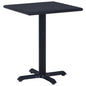 Black garden table 60x60x75 cm