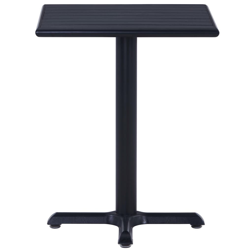 Mesa de jardín negra 60x60x75 cm