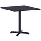 Black garden table 60x60x75 cm