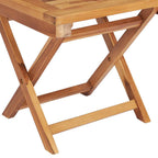 Tumbonas 2 uds con mesa madera maciza de teca