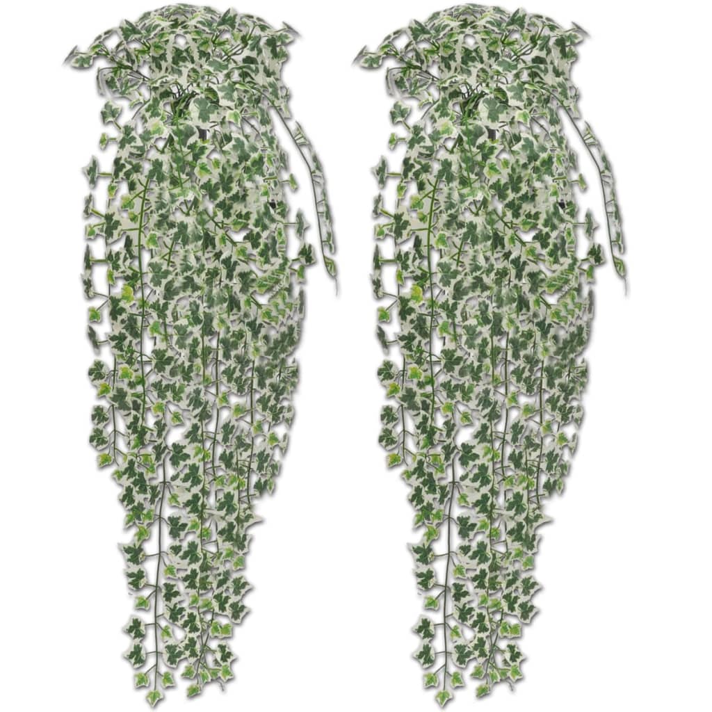 Plantas artificiales de hiedra 4 unidades multicolor 90 cm