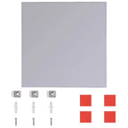 Azulejos de espejo sin marco vidrio 20,5 cm 16 unidades