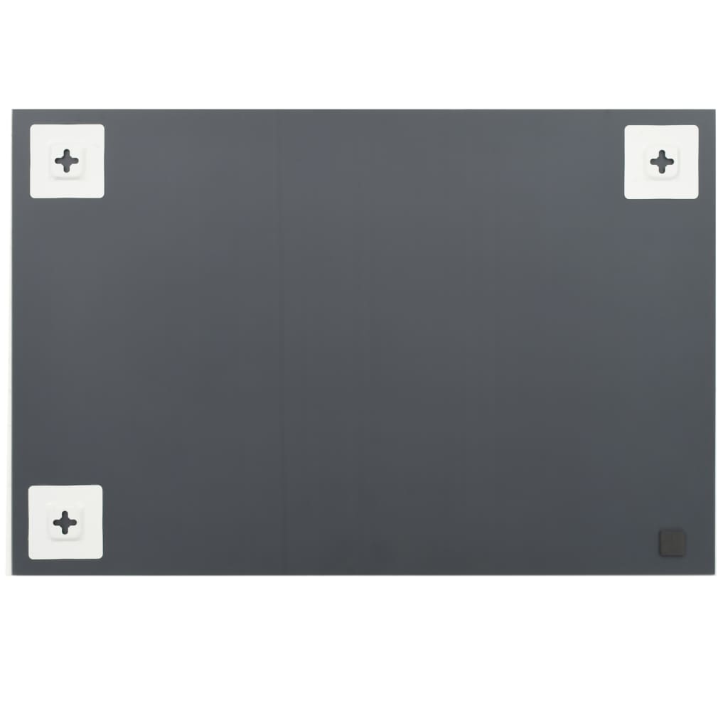 Espejos de pared rectangulares 2 unidades vidrio 60x40 cm