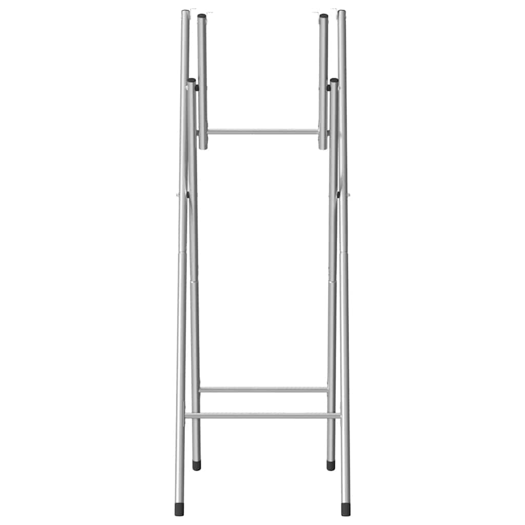 Patas de mesa plegables acero galvanizado plata 45x53x108 cm