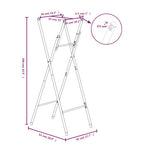Patas de mesa plegables acero galvanizado plata 45x53x108 cm