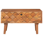 Mesa de centro de madera maciza de acacia 68x68x38 cm