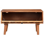 Mesa de centro de madera maciza de acacia 68x68x38 cm