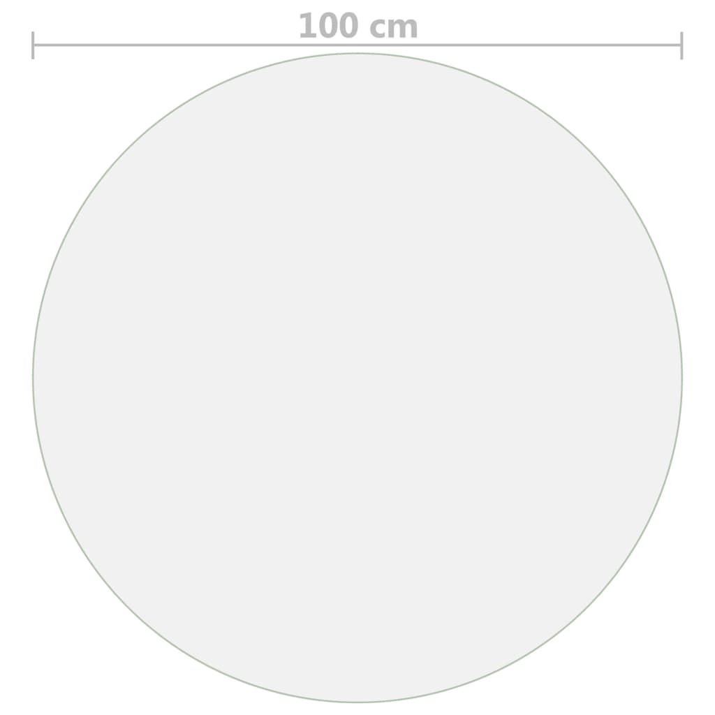 Protector de mesa PVC mate Ø 100 cm 1,6 mm