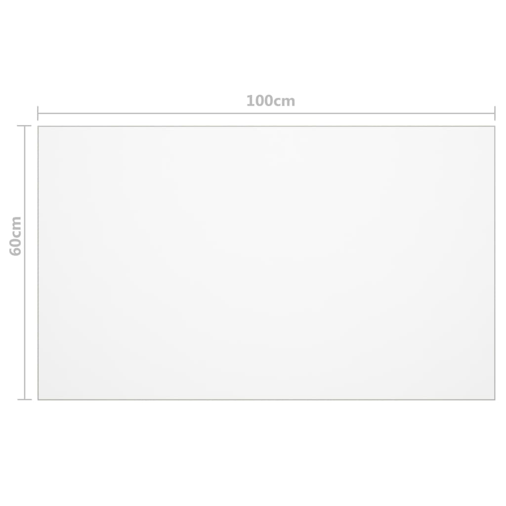 Protector de mesa PVC mate 100x60 cm 1,6 mm