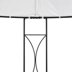 Cenador redondo blanco 300x290 cm