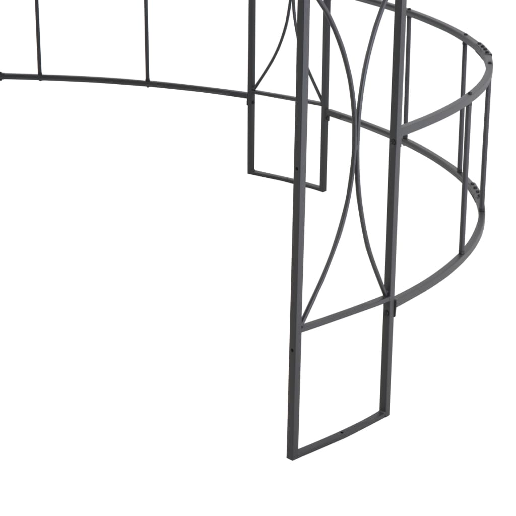 Cenador redondo blanco 300x290 cm