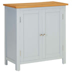Aparador de madera de roble maciza 70x35x75 cm